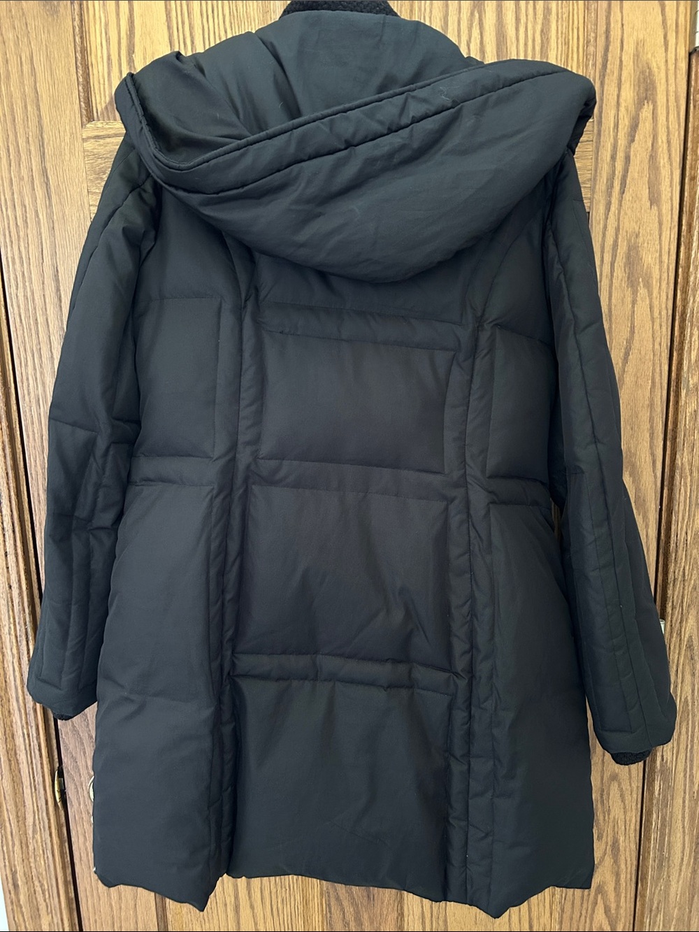 Vince Camuto Black Quilted Hooded down Puffer Coat image 5
